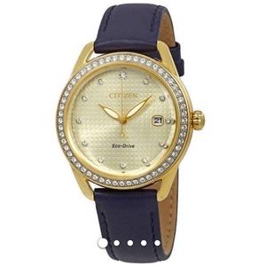 Citizen Women’s blue leather watch